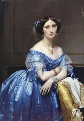 Jean Auguste Dominique Ingres Portrait of Princess Pauline-Eleonore de Broglie (mk04) France oil painting art